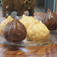 A picture of Instant mava modak.
