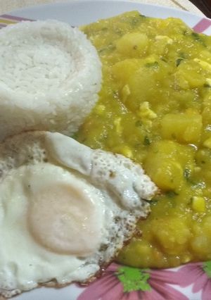 Una foto de Delicioso ajiaco de papas!