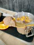 Paté de pollo y naranja con pasas