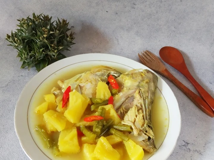 Langkah Gampang Membuat Resep Sayur Asam Nanas Kepala Ikan Pipih (Ikan Belida) yang Bisa Manjain Lidah Anti Ribet, Menggugah Selera