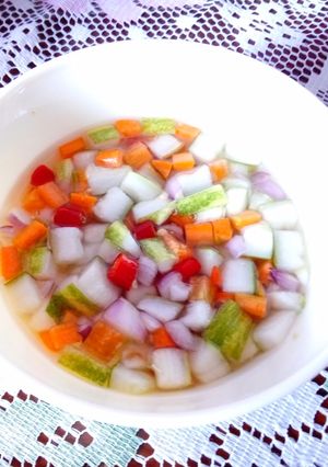 Foto resep Acar Mentah Timun Wortel Bawang