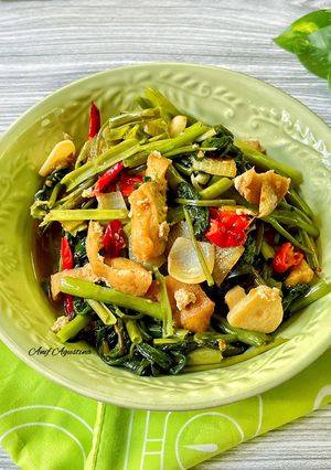 Foto resep Tumis kangkung Tahu