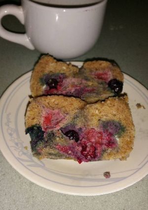 A picture of Triple-berry Quick Muffin (from All-purpose Baking Mix).