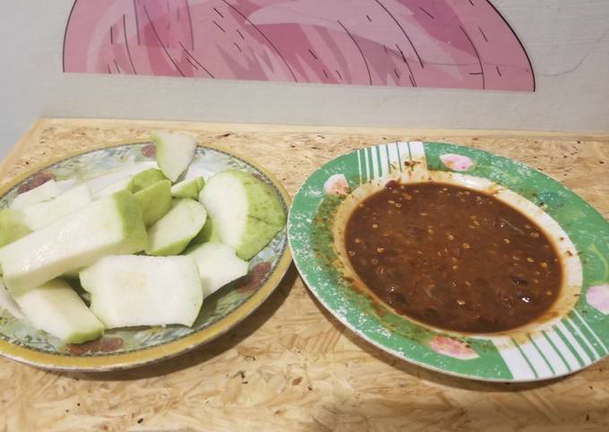 Sambal rujak 4 bahan rasa super enak