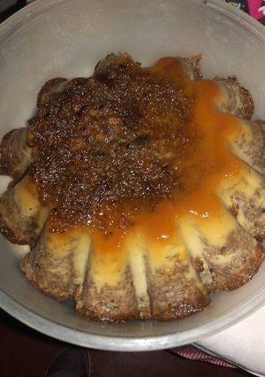 Una foto de Budín de bizcochuelo