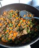 Picadillo de Vainica con molida de pollo