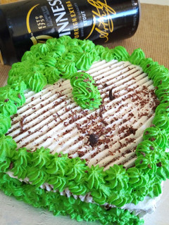 A picture of Guinness Chocolate Cake.