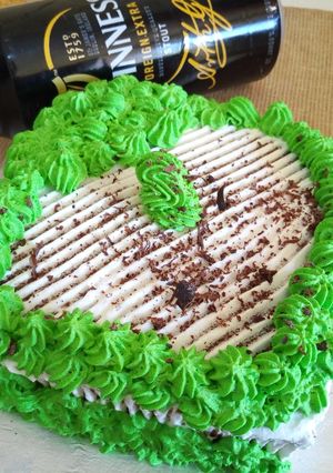 A picture of Guinness Chocolate Cake.