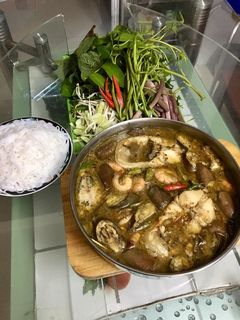 Hình của món Mắm kho bình dân.