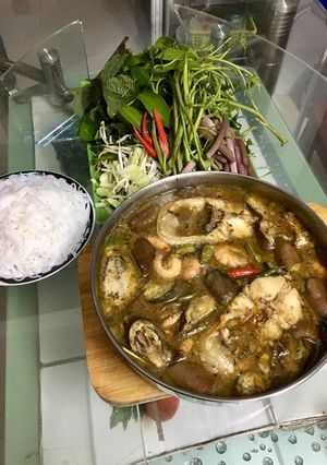Hình của món Mắm kho bình dân.