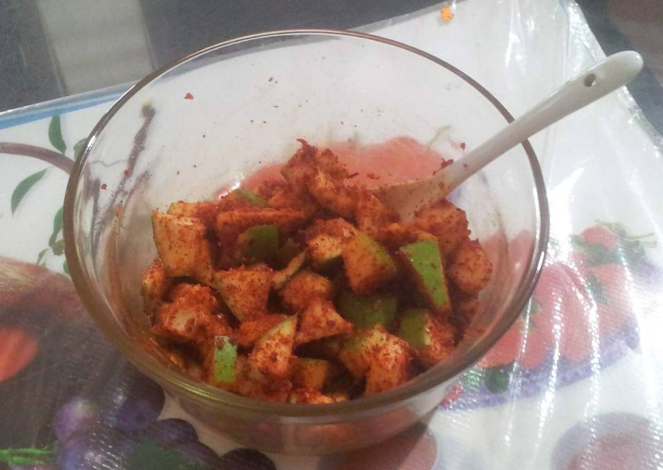 Instant raw mango pickle
