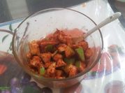 A picture of raw mango pickle