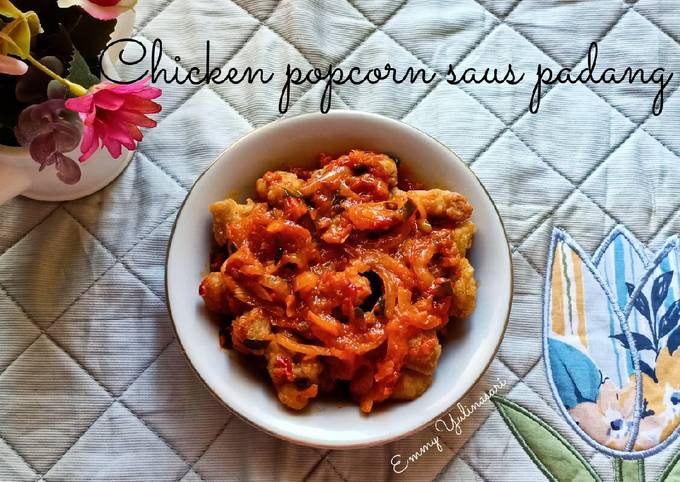 Chicken popcorn saus padang