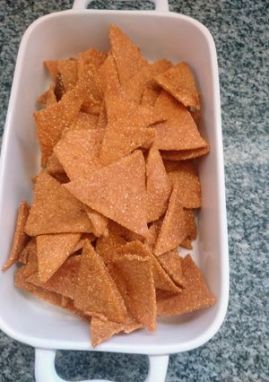 Una foto de Doritos caseros