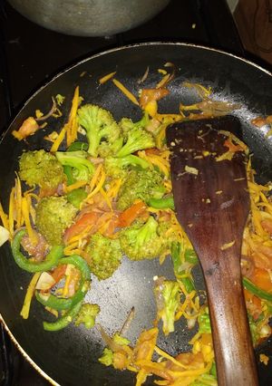 A picture of Broccoli stir-fry.