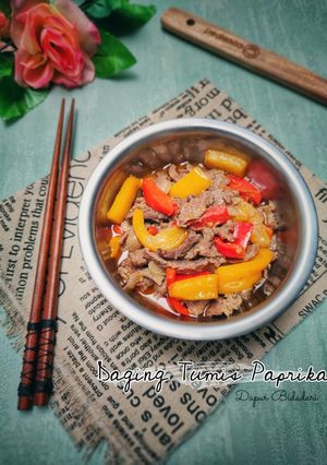 Foto resep Daging Tumis Paprika
