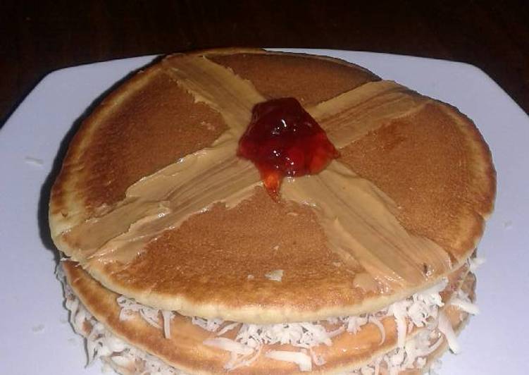 Pencake simple dan mudah dg tepung haan pencake