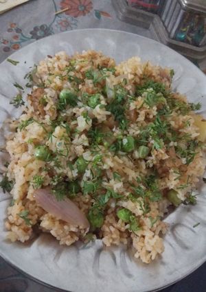 A picture of Masala bhaat.