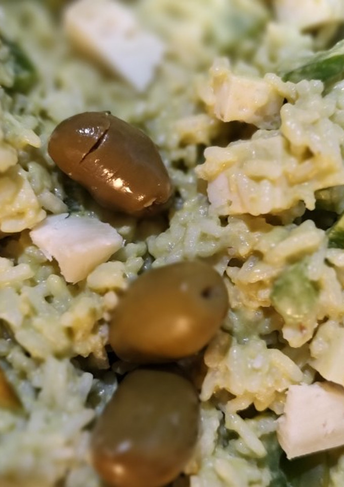 Una foto de Arroz verde.
