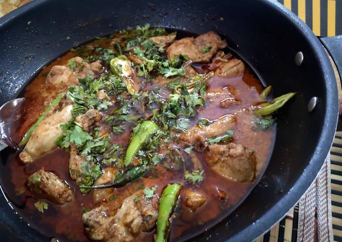 Steps to Prepare Any-night-of-the-week Three spice chicken karahi