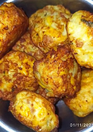 Foto resep Perkedel Kentang (isian jagung manis dan sosis)