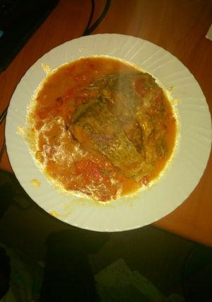 A picture of Fish stew with coconut milk.