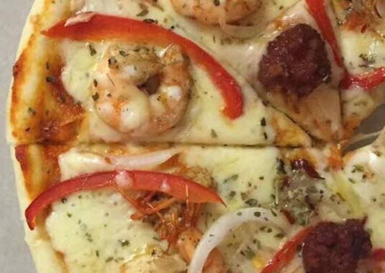 Cara Mudah Masak: Pizza semolina  Termudah