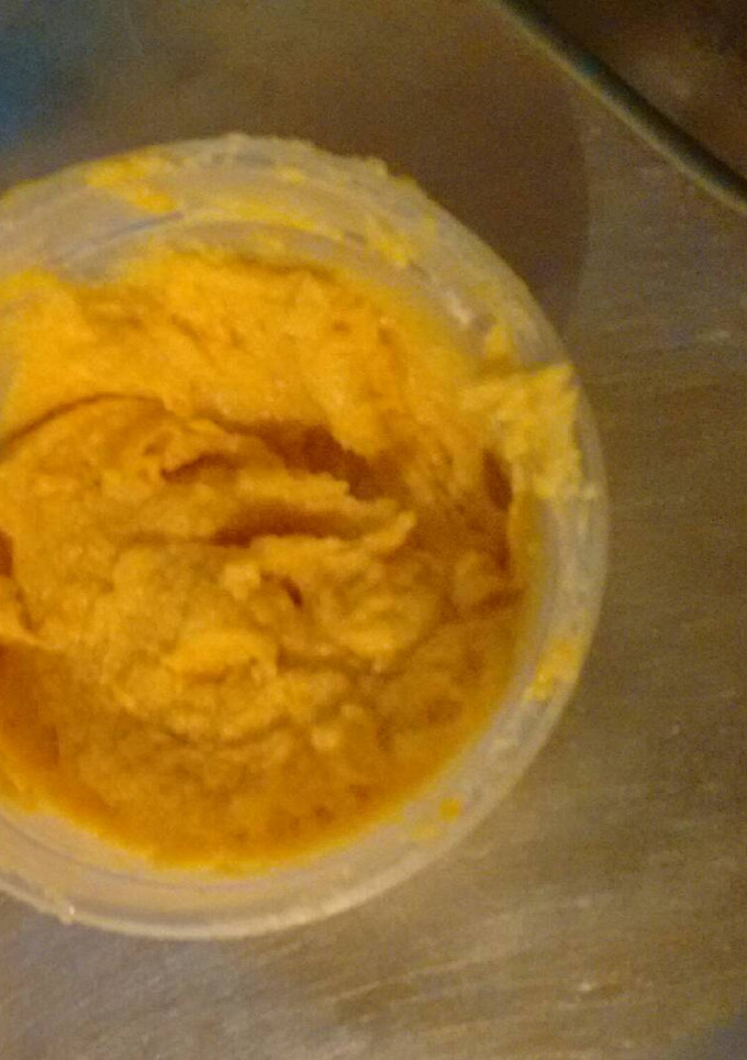 Una foto de Crema de manteca y mandarina