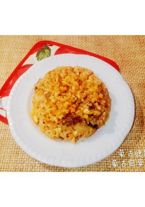 深夜食堂～快速版一鍋到底『羊肉泡菜炒飯』 的食譜成品照片