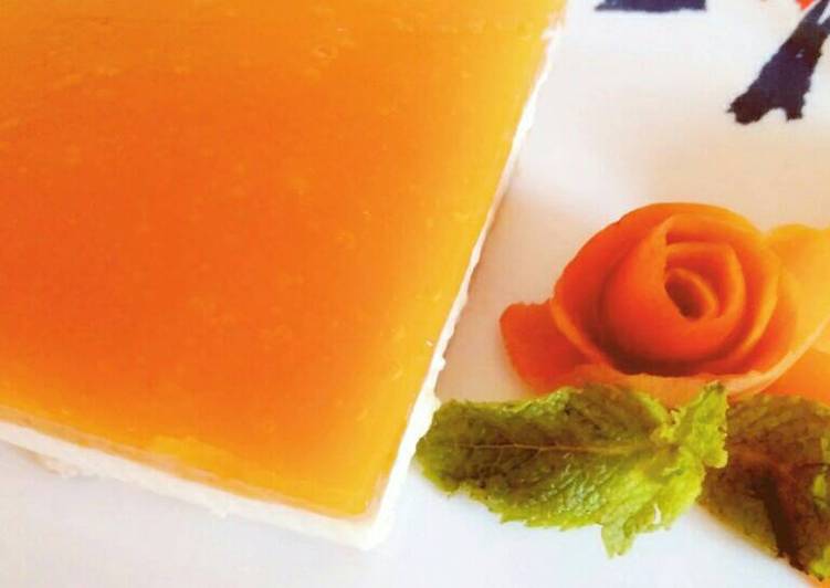 Tarta de queso y yogur light con mermelada casera