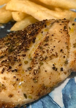 A picture of Air fryer chicken breast.