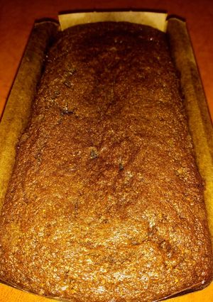 Una foto de Budín integral y harina de algarroba
