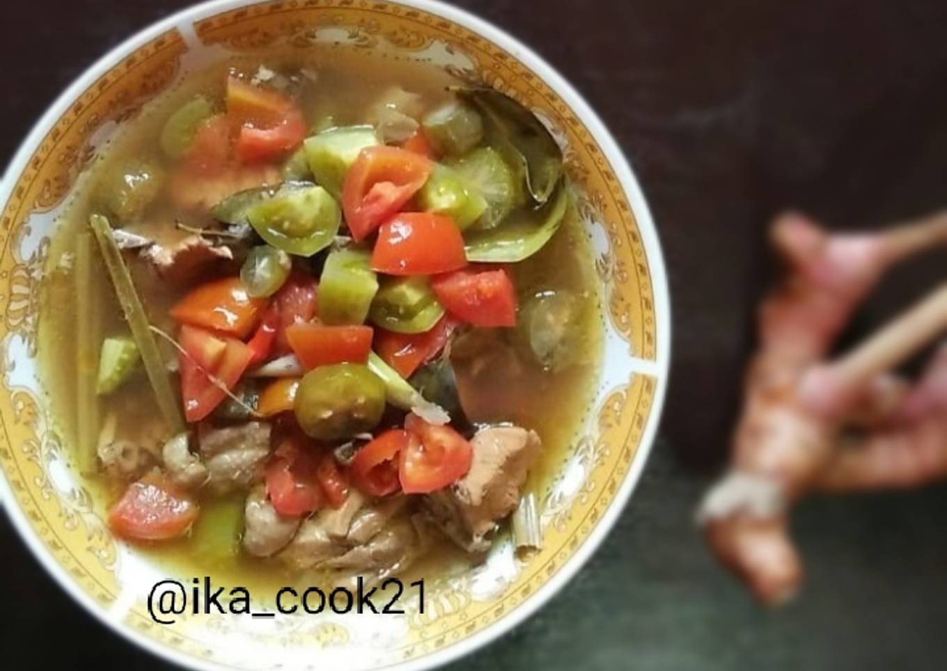 Garang asem ayam tanpa santan