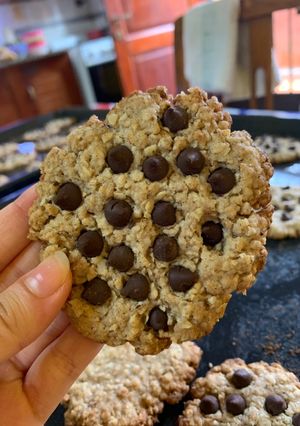 Una foto de Galletitas de avena con chips de chocolate