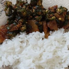 A picture of Bhindi fry.