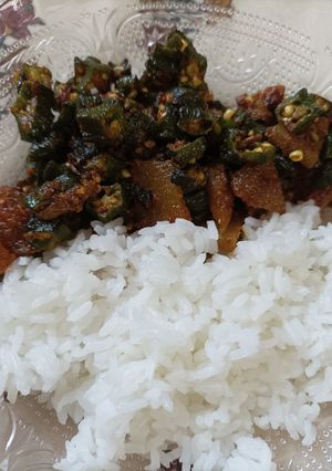 A picture of Bhindi fry.