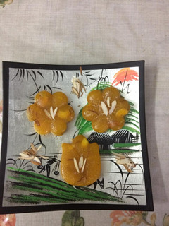 A picture of Instant custard halwa.
