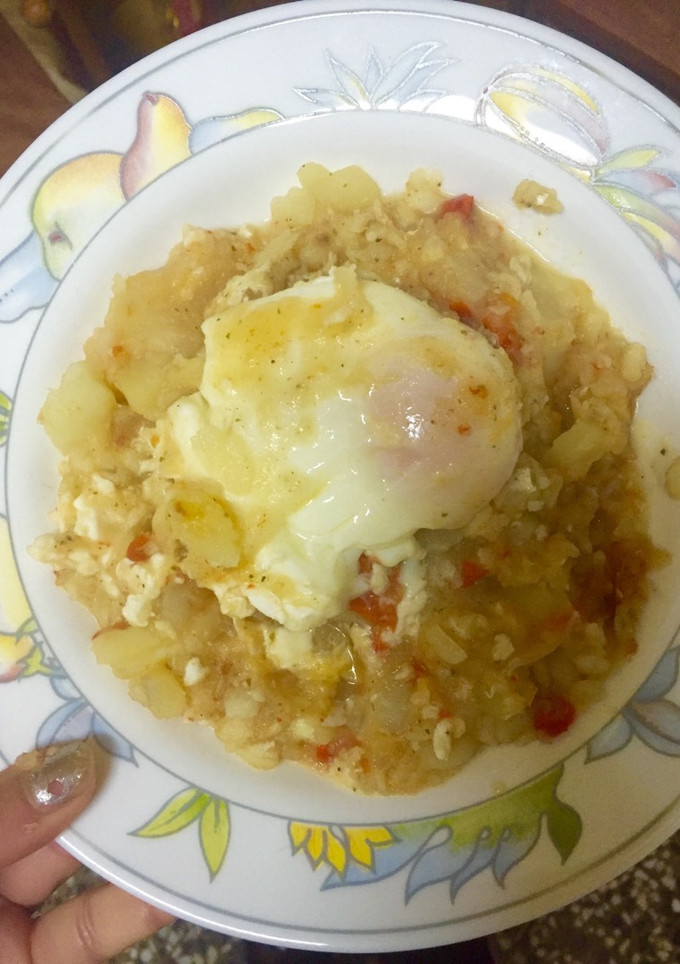 Una foto de Patatas con bacalao