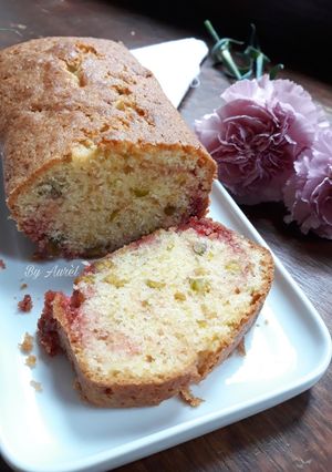 Une photo de ☆Cake Pistaches et Pralines Roses☆