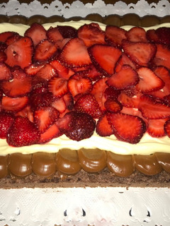 Una foto de Torta brownie con nesquik