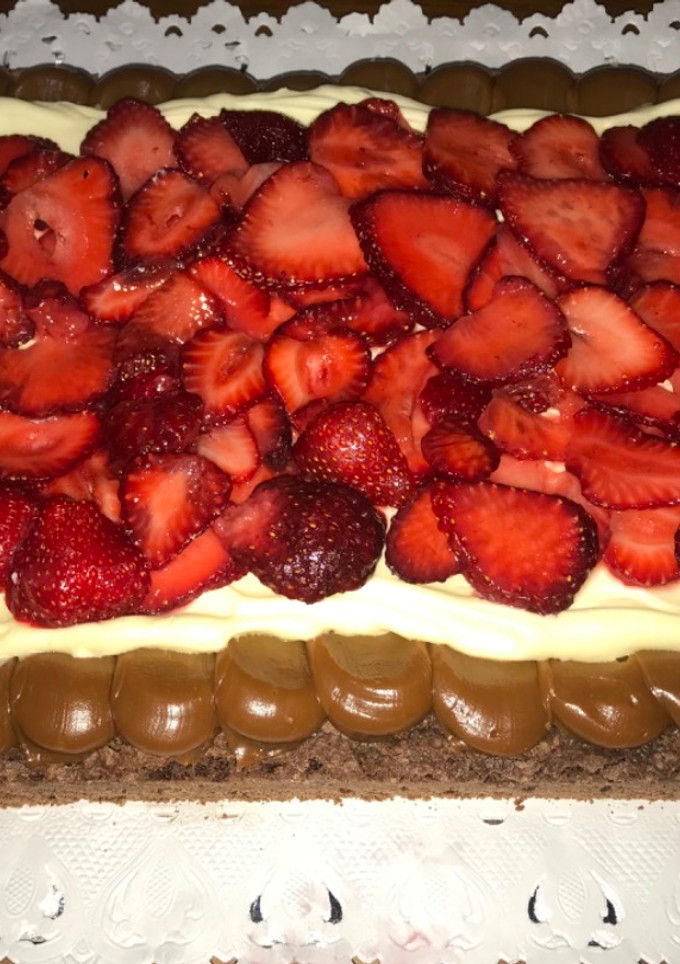Una foto de Torta brownie con nesquik