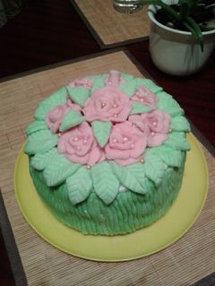 Mascarponés barackos torta recept fotója