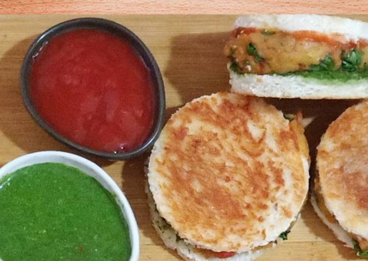 Simple Way to Prepare Super Quick Homemade Very Easy Tikki Sandwich Recipe