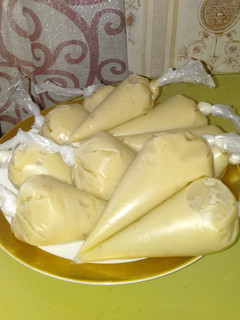 Foto resep Vla durian ala Tintin rayner untuk isian kue sus & saus ketan