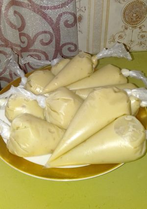 Foto resep Vla durian ala Tintin rayner untuk isian kue sus & saus ketan