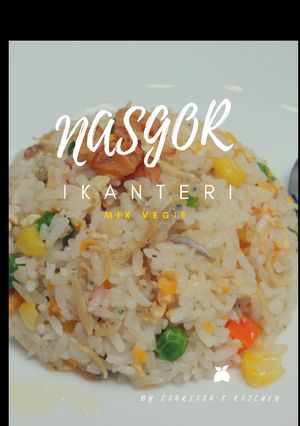 Foto resep Nasgor ikan teri mix vegie