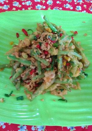 Foto resep Buncis Cabe Bawang Garam #Cocomtangpost