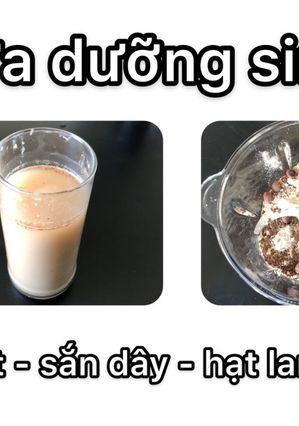 Hình của món Sữa gạo lứt - sắn dây - hạt lanh - hạt sen lứt | Sữa dưỡng sinh.