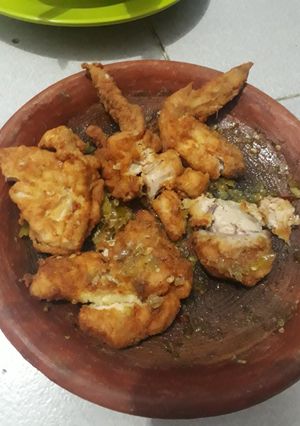 Foto resep Ayam crispy penyet sambel bawang ijo