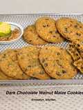 Dark Chocolate Walnut Maize Cookies